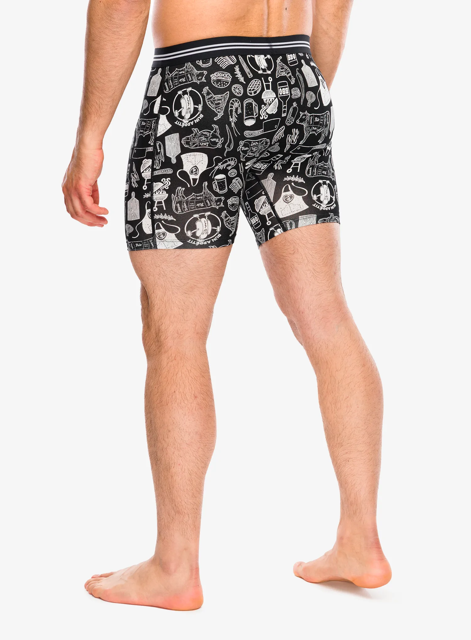 Термоактивни боксерки Saxx Vibe Xtra Soft Comfort Boxer Brief Fly - bun appetit/black