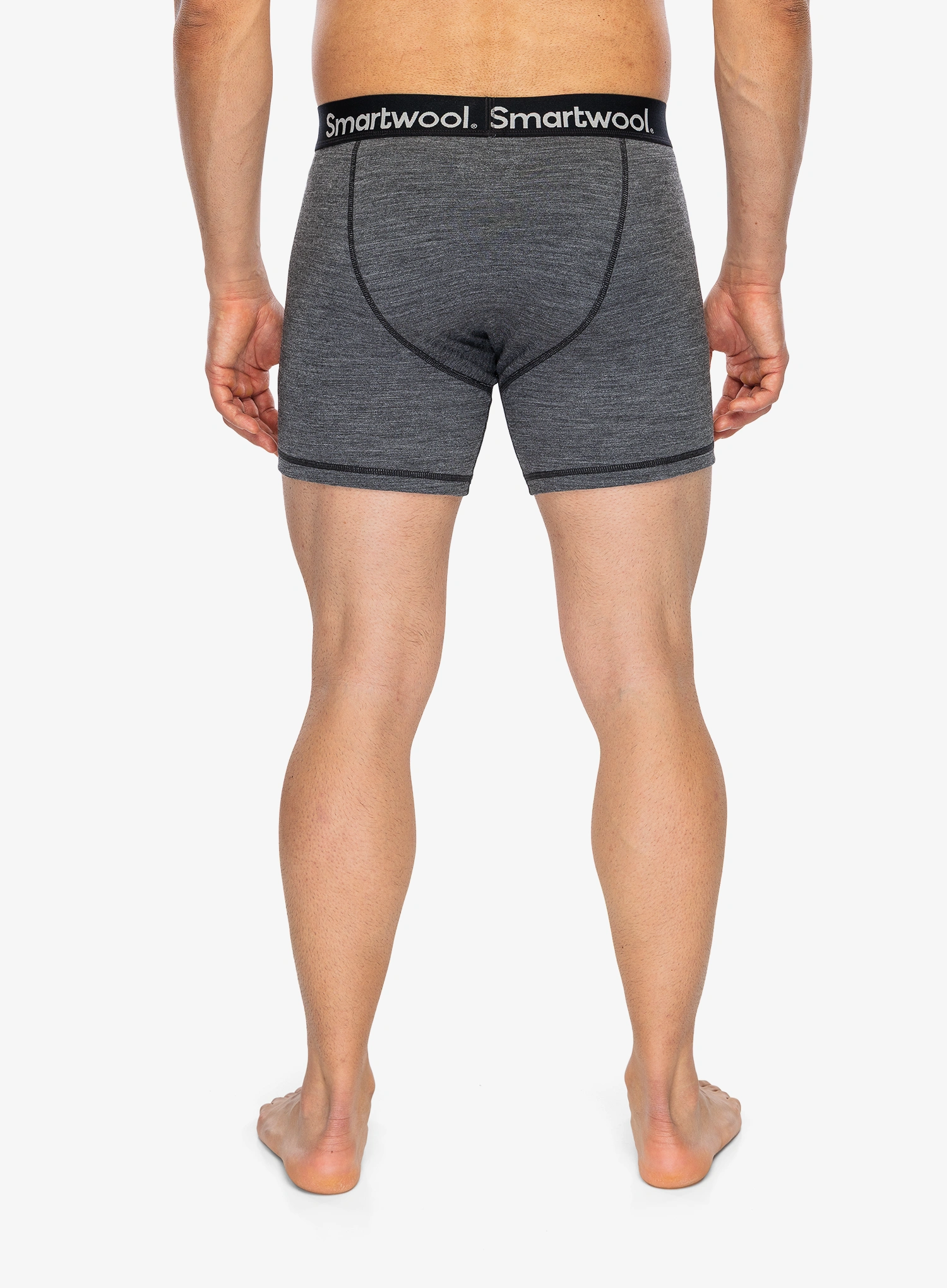 Термоактивни боксерки Smartwool Active Boxer Brief Boxed - medium gray heather