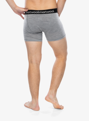 Термоактивни боксерки Smartwool Merino Boxer Brief Boxed - light gray heather