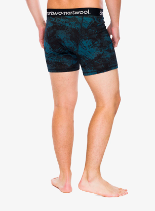 Термоактивни боксерки Smartwool Merino Print Boxer Brief Boxed - twilight blue mountain