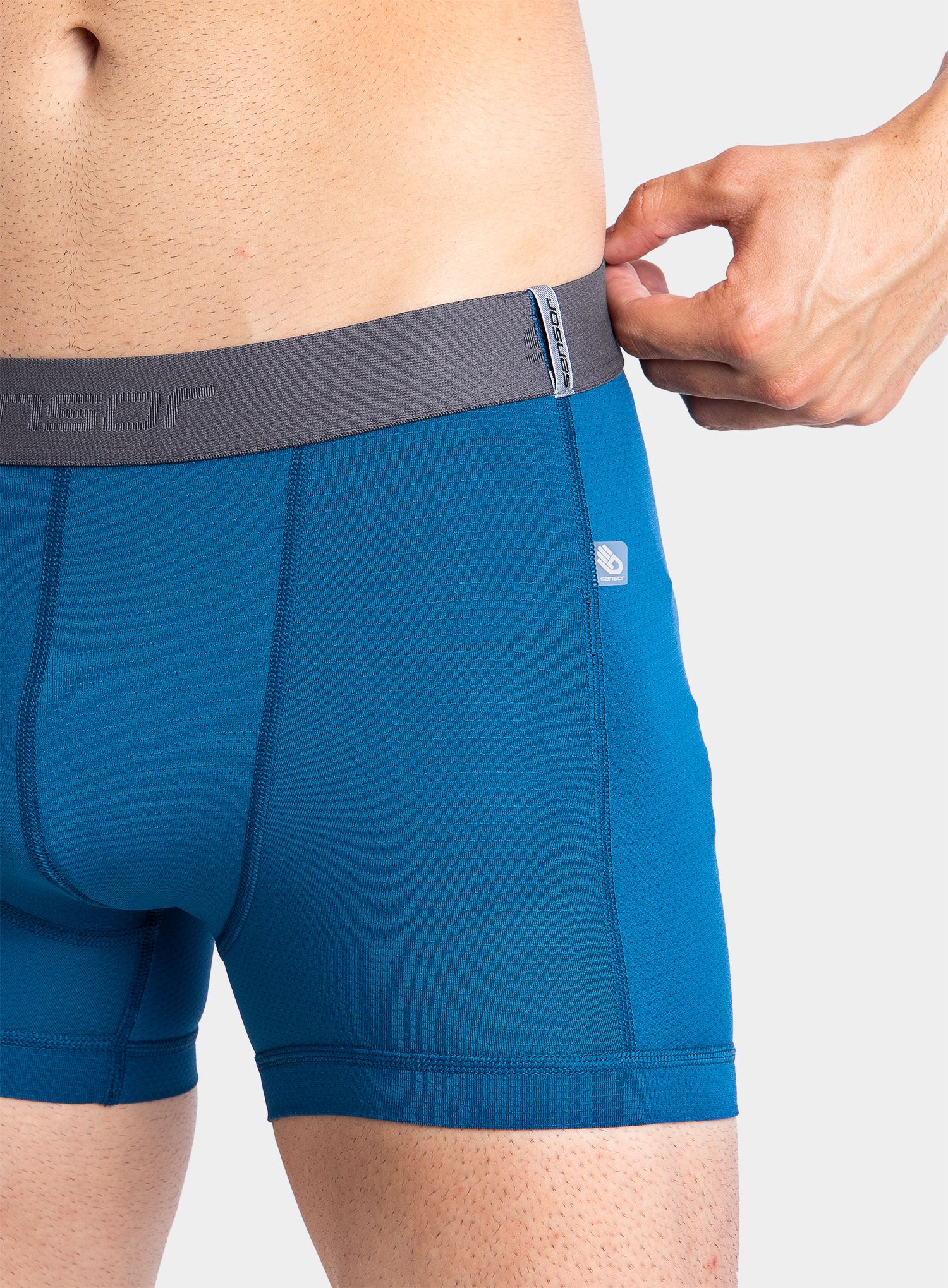 Термоактивни боксерки Sensor Coolmax Tech Boxers 3-Pack - black/white/saphire