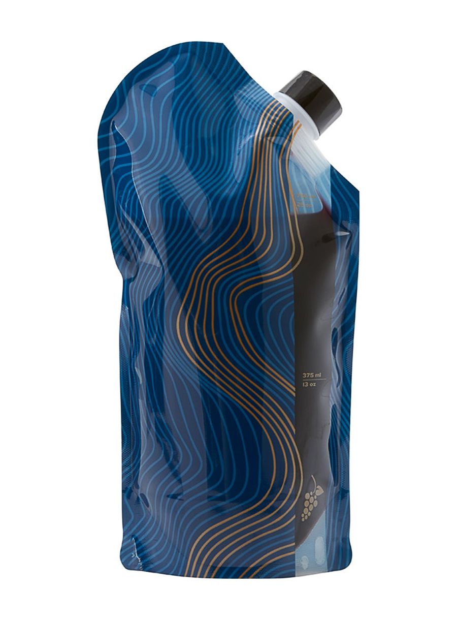 Туристическа бутилка Platypus Platy Wine Preserve 0,8 L - royal blue