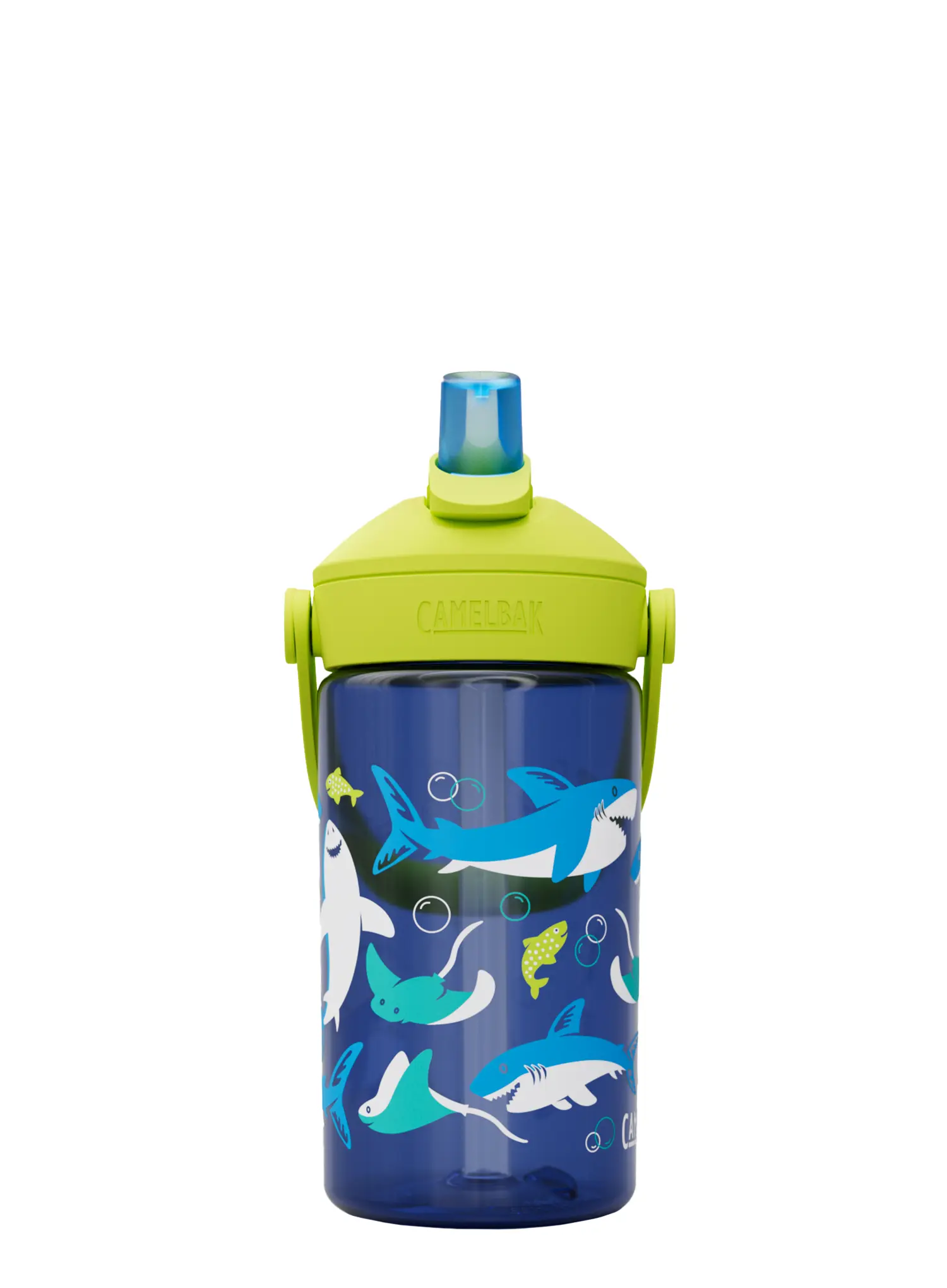Детска бутилка за вода CamelBak Thrive Flip Straw Kids 400ml - sharks and rays
