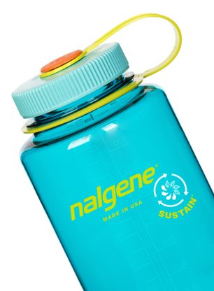 Туристическа бутилка Nalgene Sustain Wide Mouth 32 oz (946 ml) - cerulean
