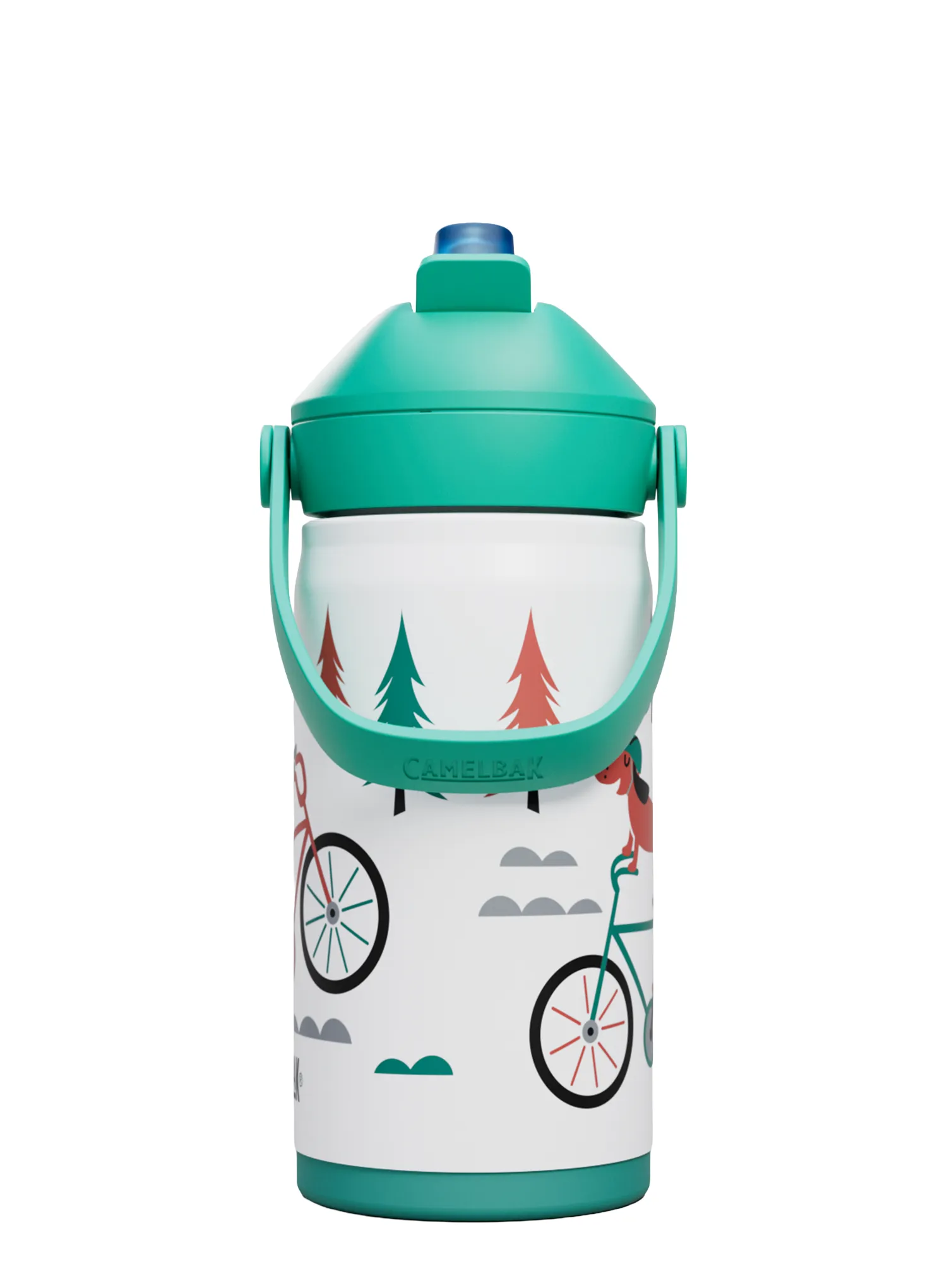 Термобутилка за деца Camelbak Thrive Flip Straw Kids Insulated SST 350 ml - biking dogs