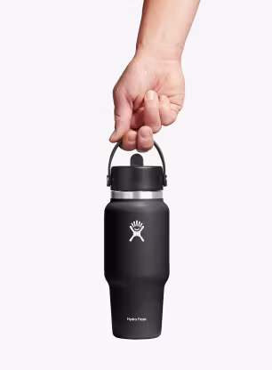 Термобутилка Hydro Flask 24 Oz Wide Flex Straw Travel Bottle (710 ml) - black