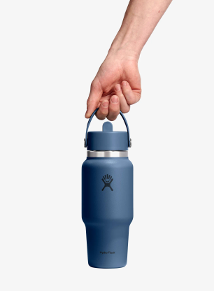 Термобутилка Hydro Flask 24 Oz Wide Flex Straw Travel Bottle (710 ml) - harbor blue