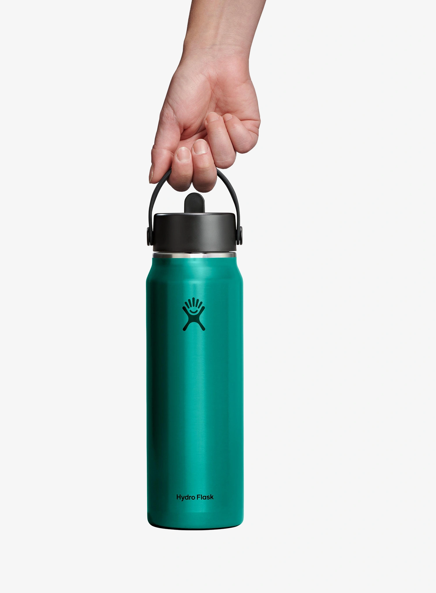 Термобутилка Hydro Flask 32 Oz Lightweight Wide Flex Straw Cap (946 ml) - emerald green