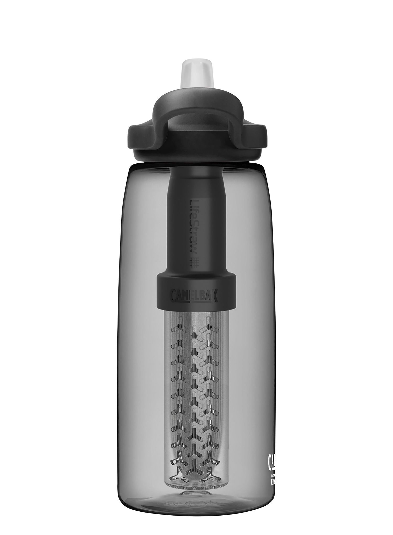 Туристическа бутилка CamelBak Eddy+ filtered by LifeStraw 1L - charcoal