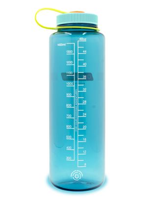 Туристическа бутилка Nalgene Silo Sustain Wide Mouth 48 oz (1420 ml) - cerulean