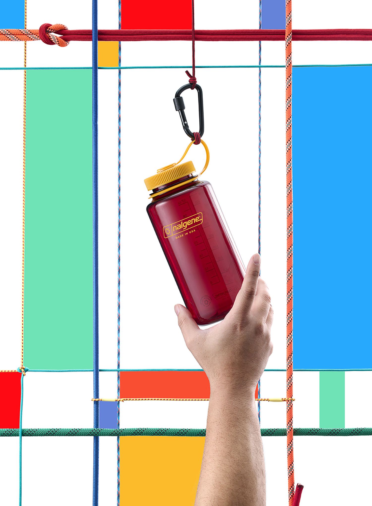Туристическа бутилка Nalgene Sustain Wide Mouth 32 oz (946 ml) - laker