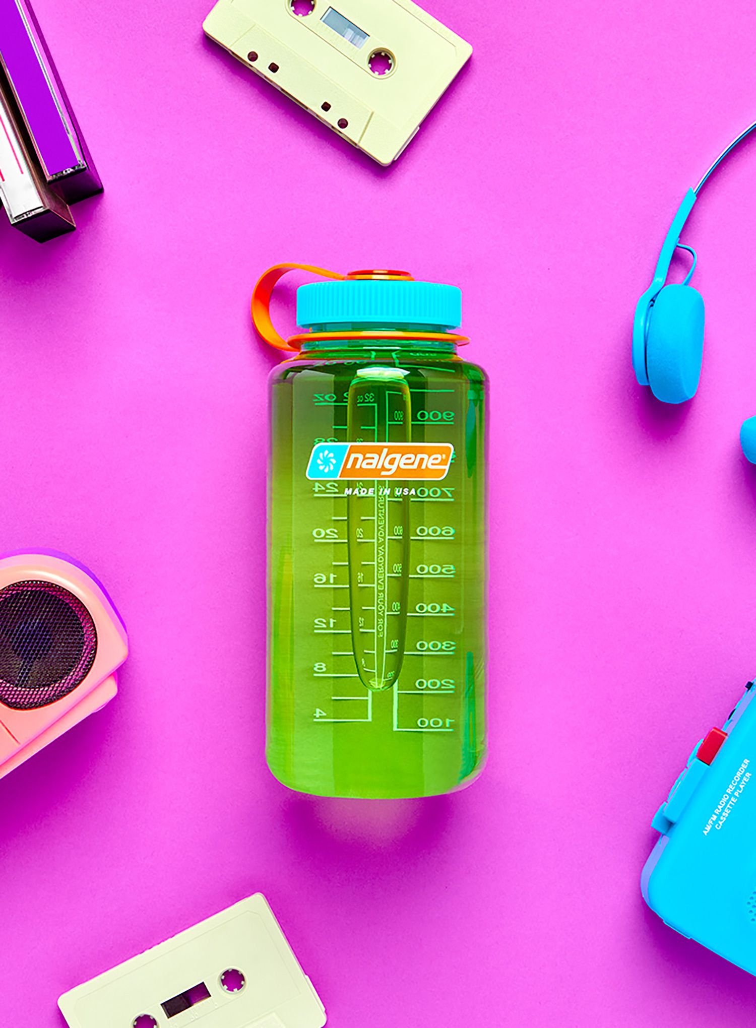 Туристическа бутилка Nalgene Sustain Wide Mouth 32 oz (946 ml) - pear