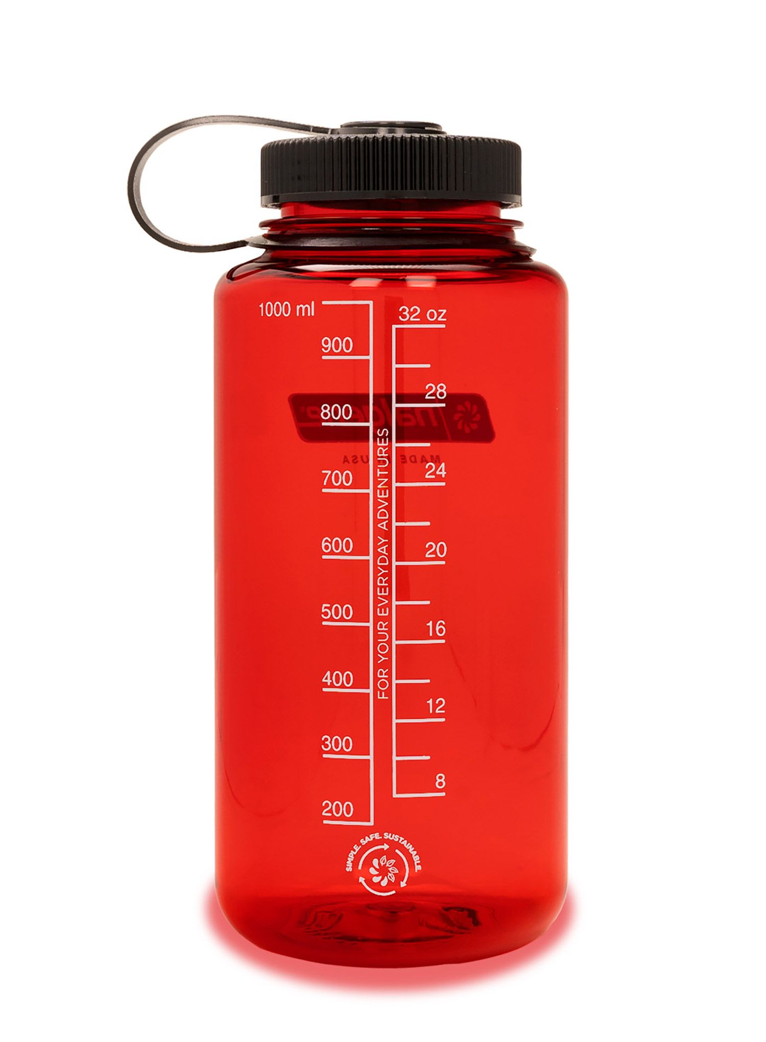 Туристическа бутилка Nalgene Sustain Wide Mouth 32 oz (946 ml) - red