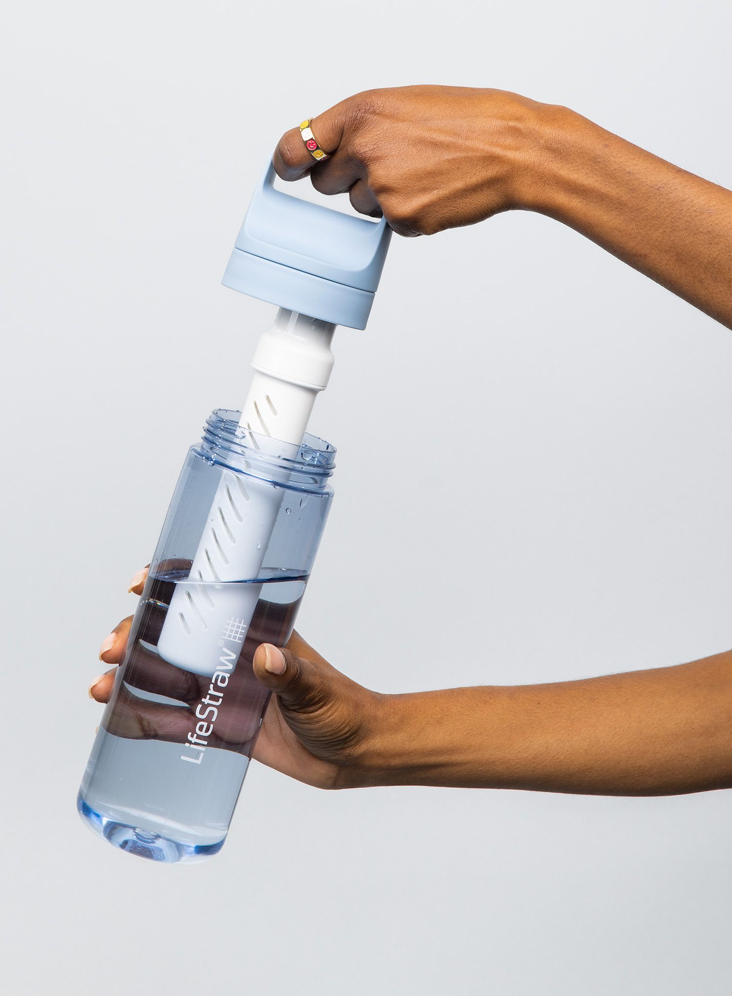 Бутилка с филтър Lifestraw Go 2.0 Water Filter 22 oz (650 ml) - icelandic blue