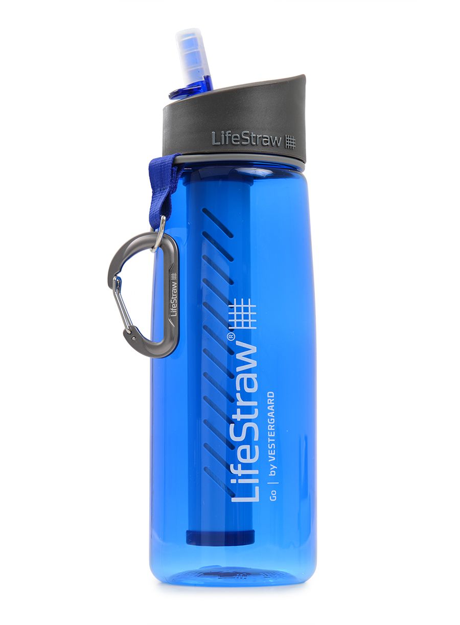 Туристическа бутилка Lifestraw Go 2-stage 22 oz (650 ml) - blue