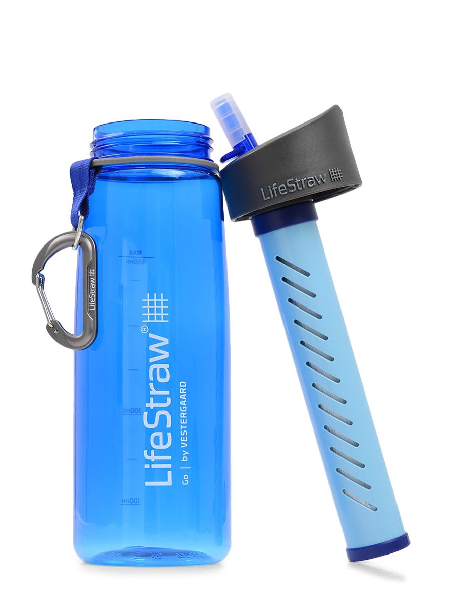 Туристическа бутилка Lifestraw Go 2-stage 22 oz (650 ml) - blue