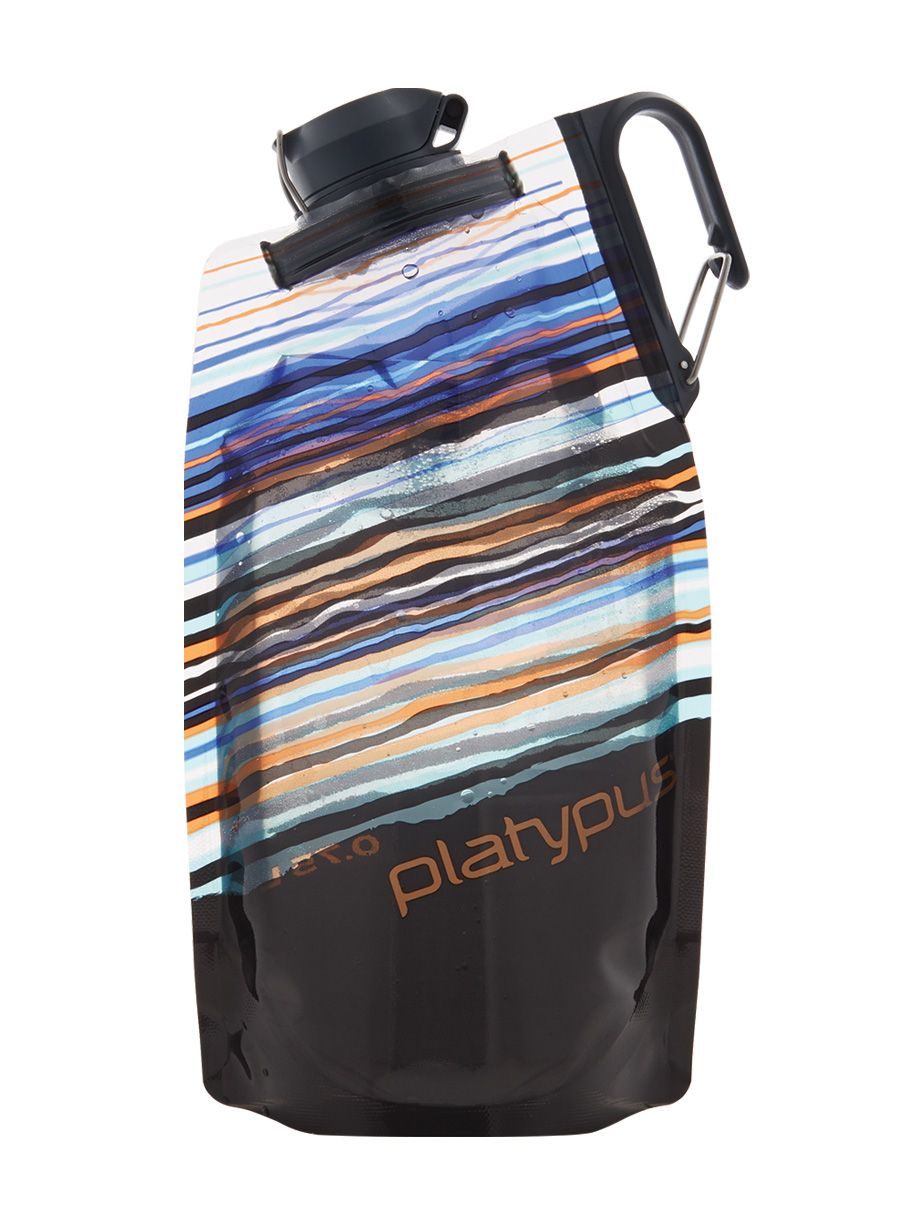Туристическа бутилка Platypus Duolock SoftBottle 0.75L - orange skyline