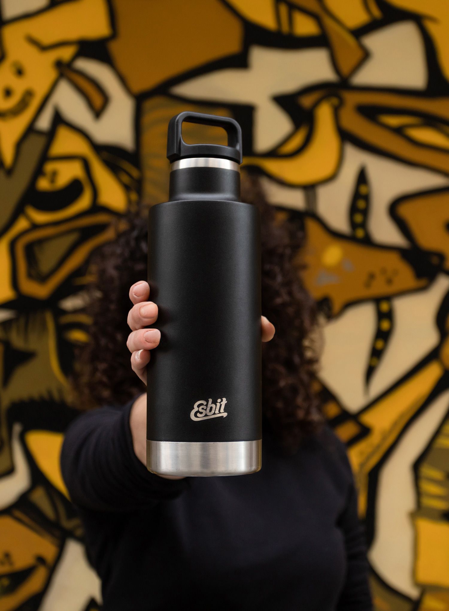 Термобутилка Esbit Sculptor Insulated Bottle 750ml - black