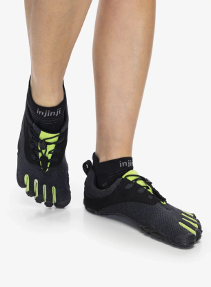 Дамски обувки за бягане Vibram Fivefingers V-Run Retro - black/green/black