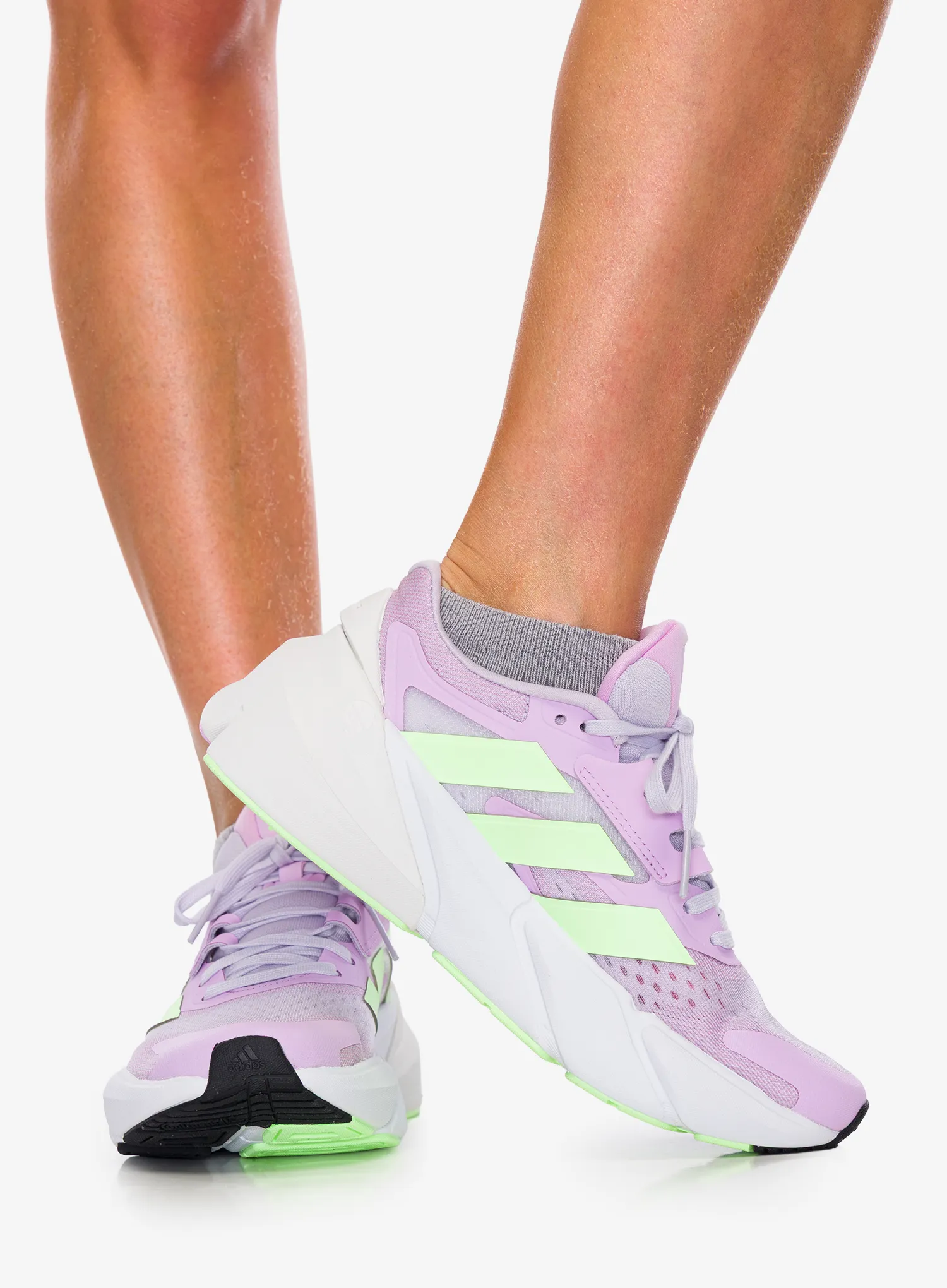 Дамски обувки за бягане adidas Adistar 2.0 - silver dawn/green spark