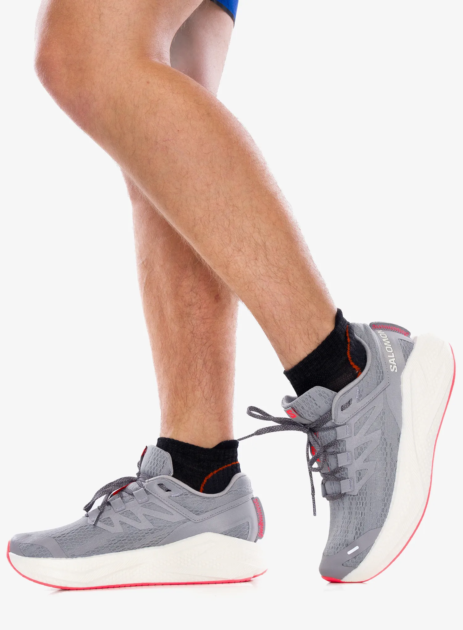 Мъжки обувки за бягане Salomon Aero Glide 3 - alloy/vanila/neon