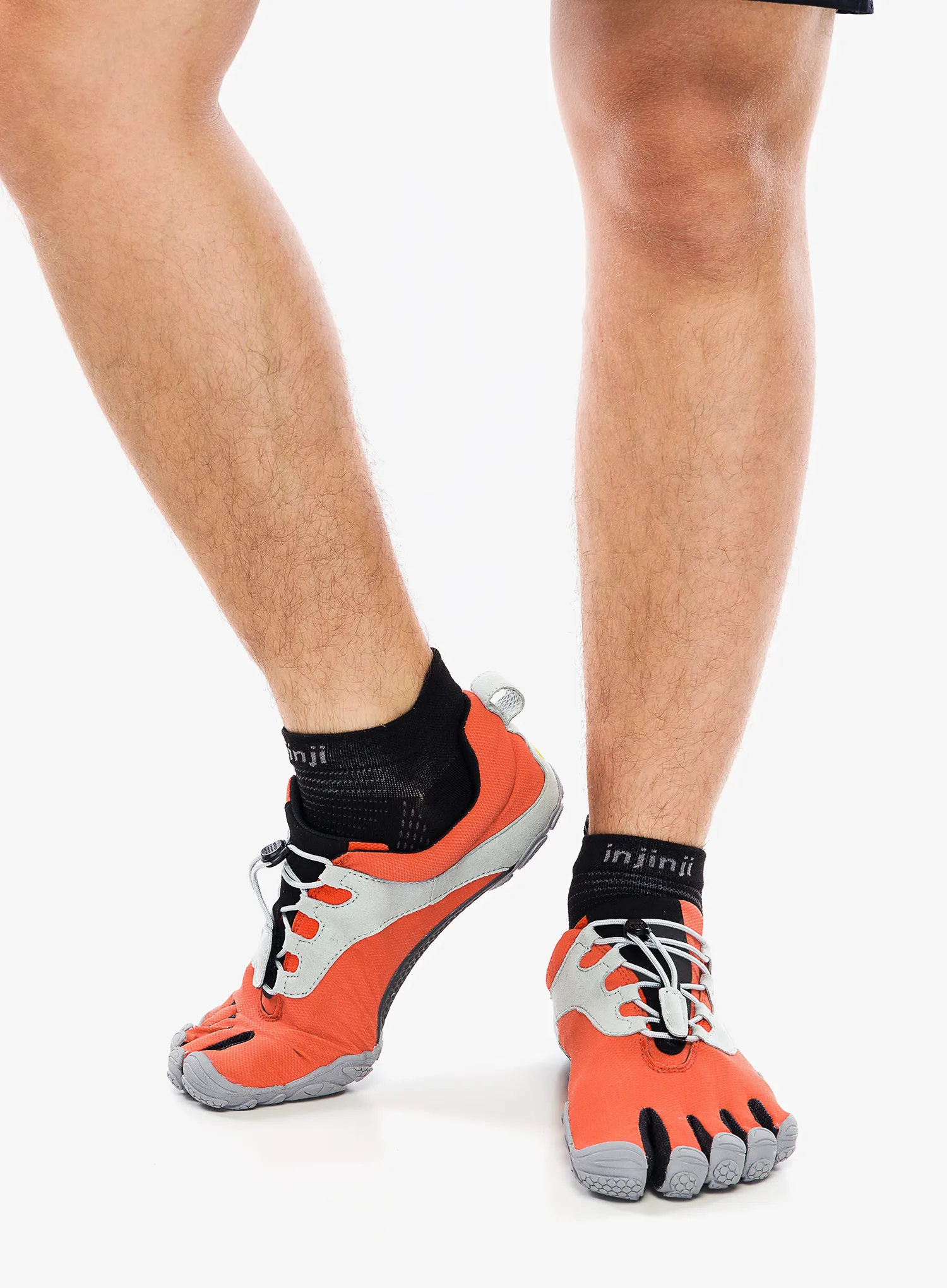 Мъжки обувки за бягане Vibram Fivefingers V-Run Retro - red/black/grey
