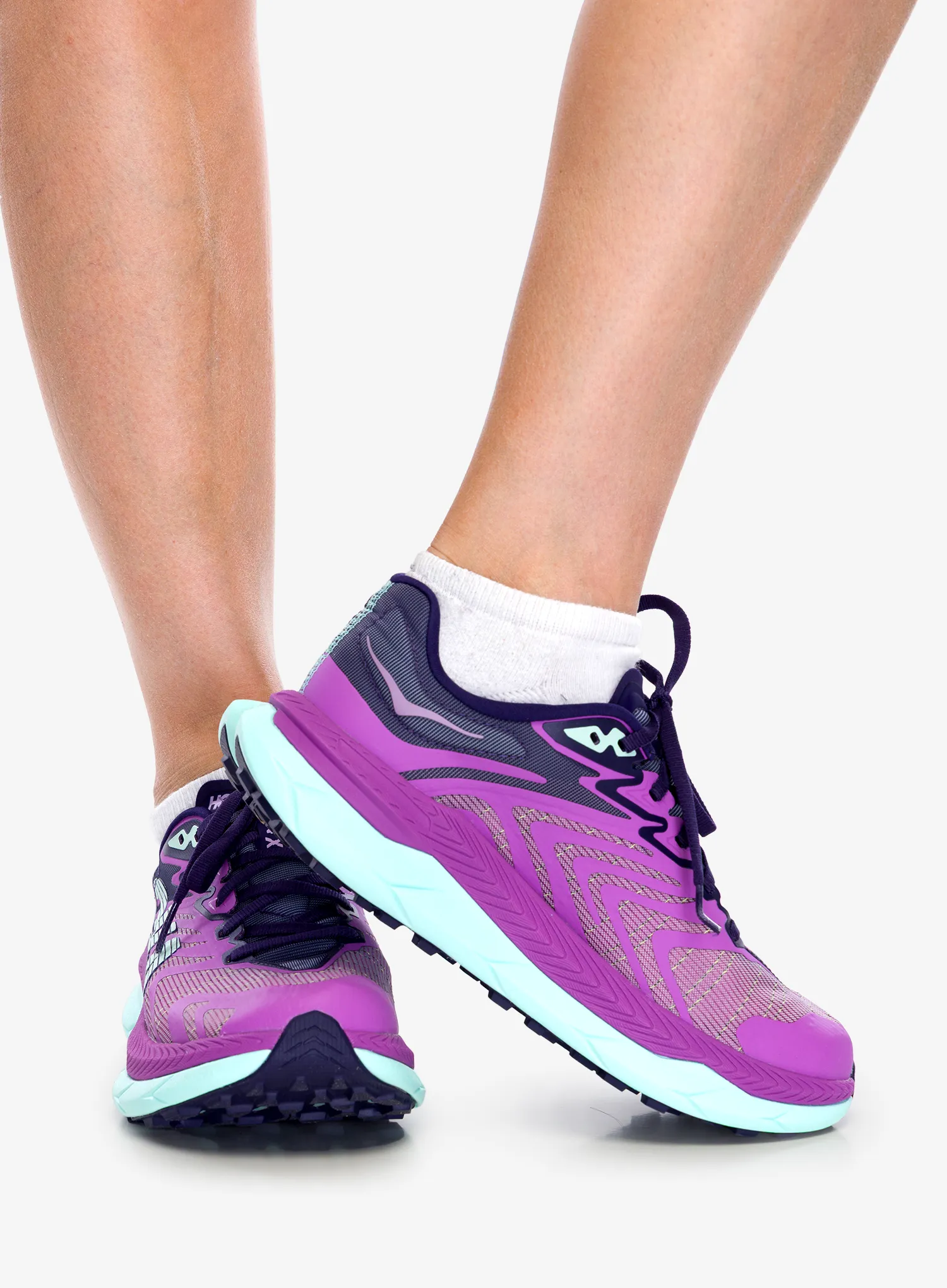 Дамски обувки за планинско бягане Hoka Tecton X 2 - orchid flower/night sky