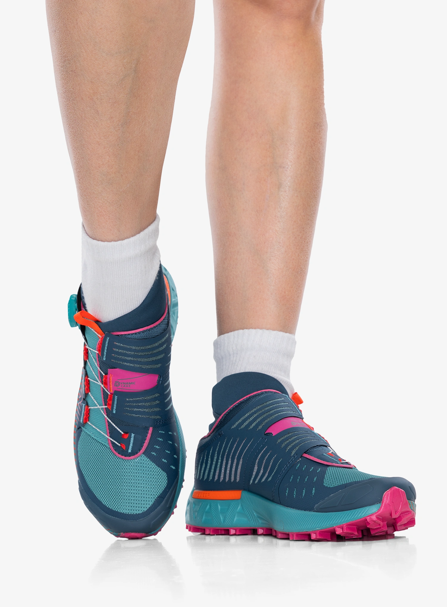 Дамски обувки за планинско бягане La Sportiva Cyclon - storm blue/cherry tomato