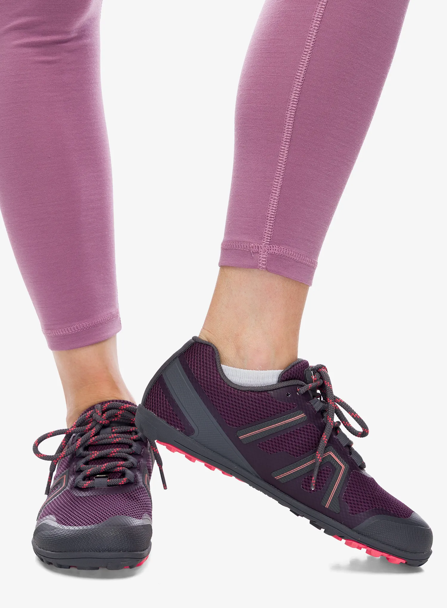 Дамски обувки за планинско бягане Xero Shoes Mesa Trail WP - plum perfect/sunset coral