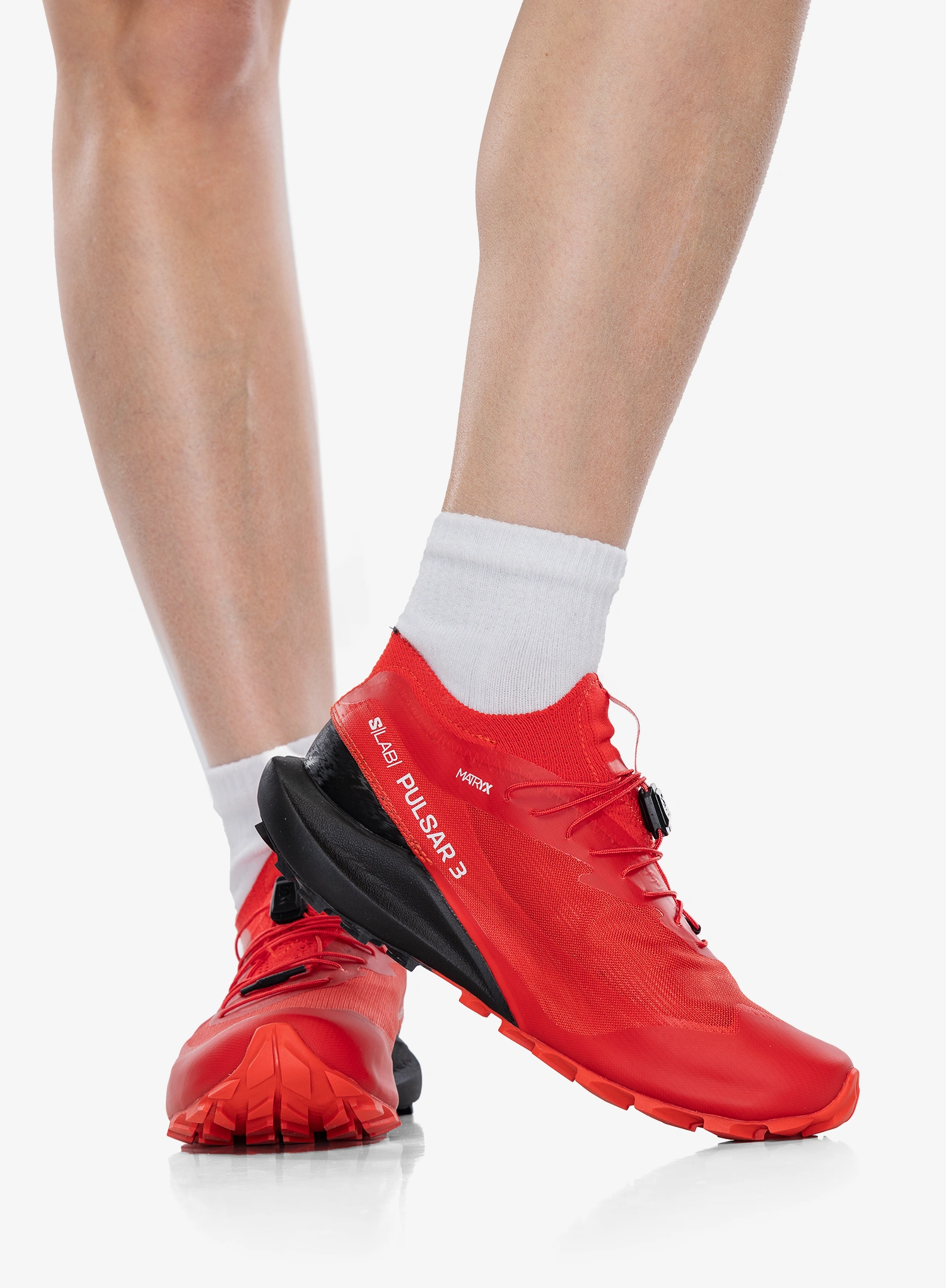 Обувки за планинско бягане Salomon S/Lab Pulsar 3 - fiery red/red/black