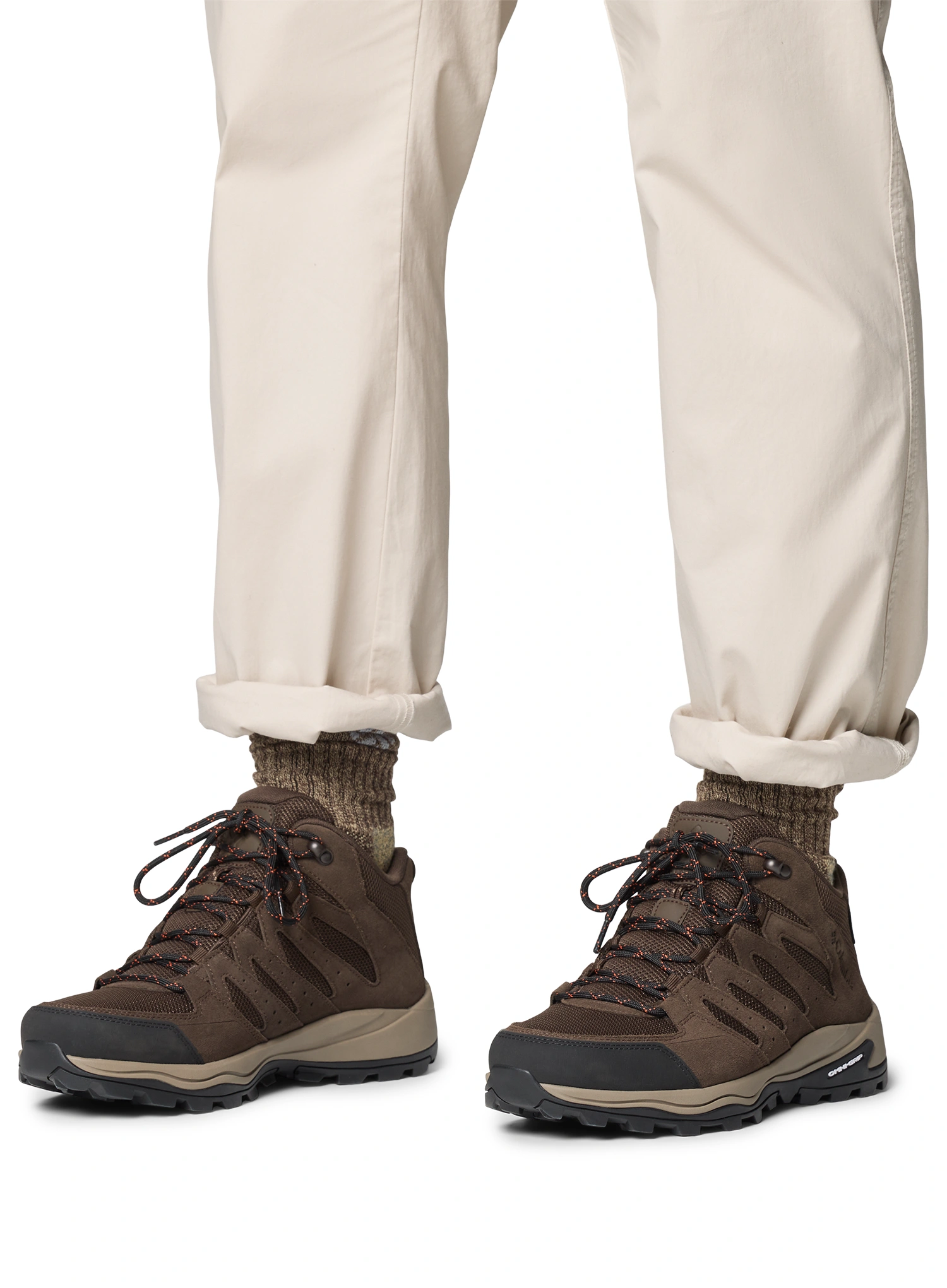 Туристически обувки Columbia Redmond IV Mid Waterproof - cordovan/tangy orange