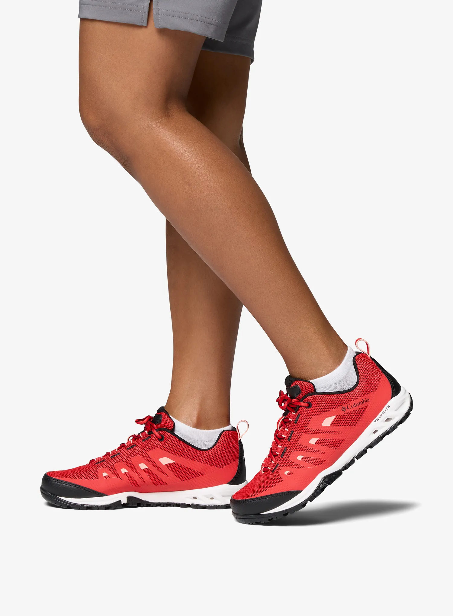 Дамски туристически обувки Columbia Vapor Vent - poppy red/blush rose