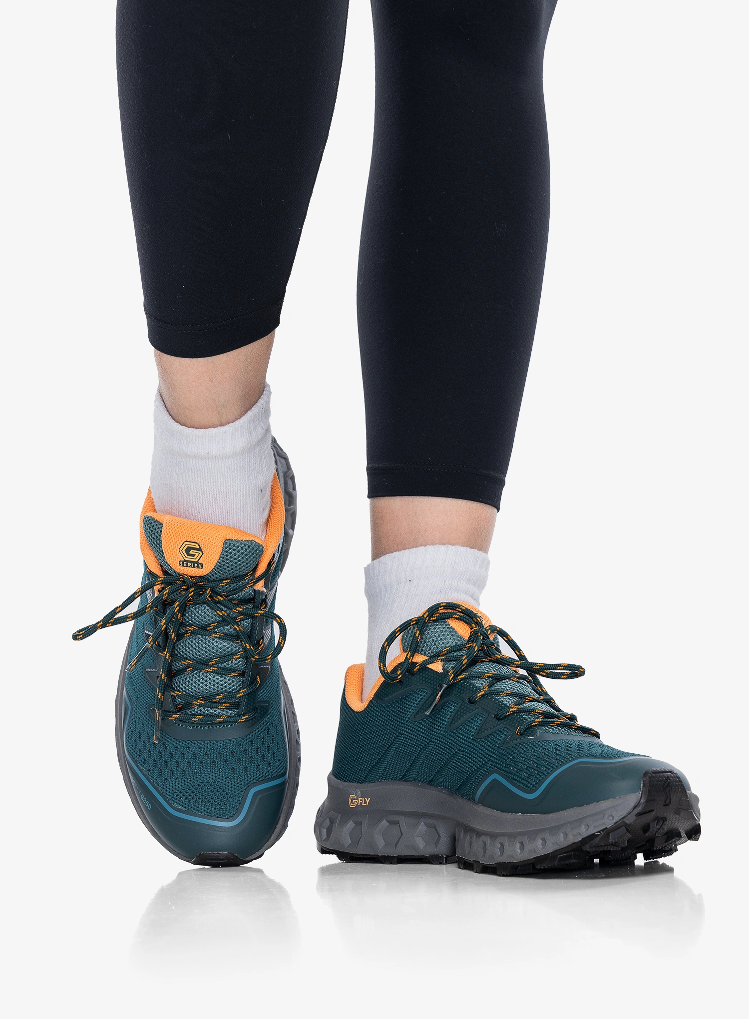 Дамски туристически обувки Inov-8 RocFly G 350 - pine/nectar