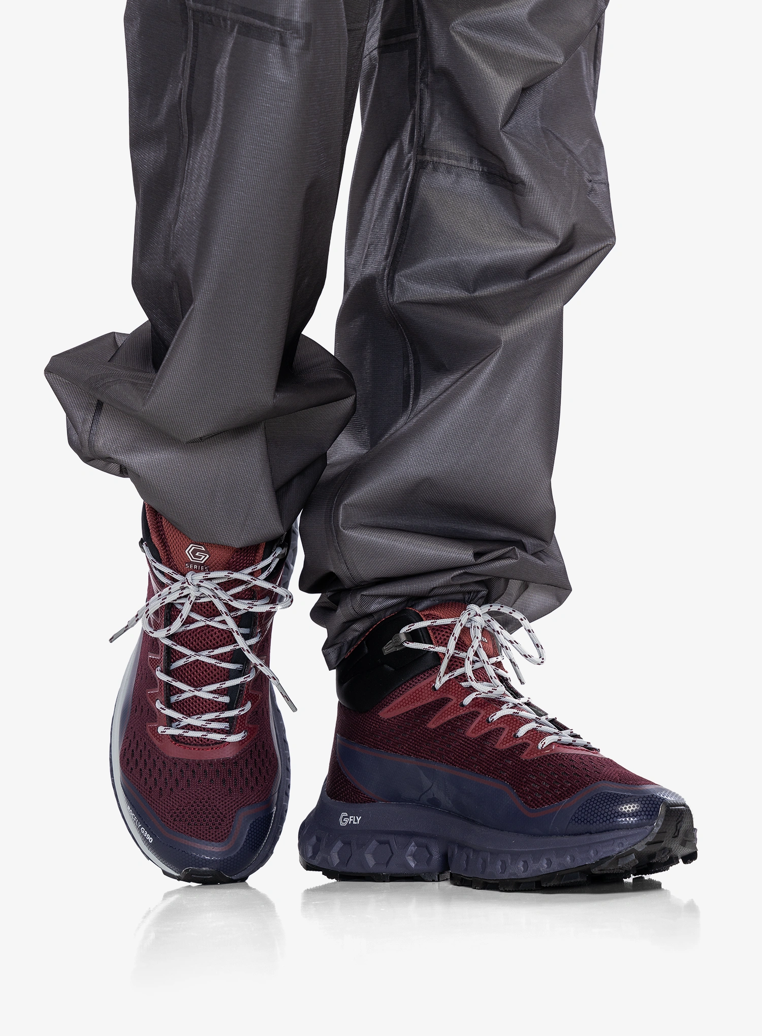 Дамски туристически обувки Inov-8 RocFly G 390 - burgundy/black