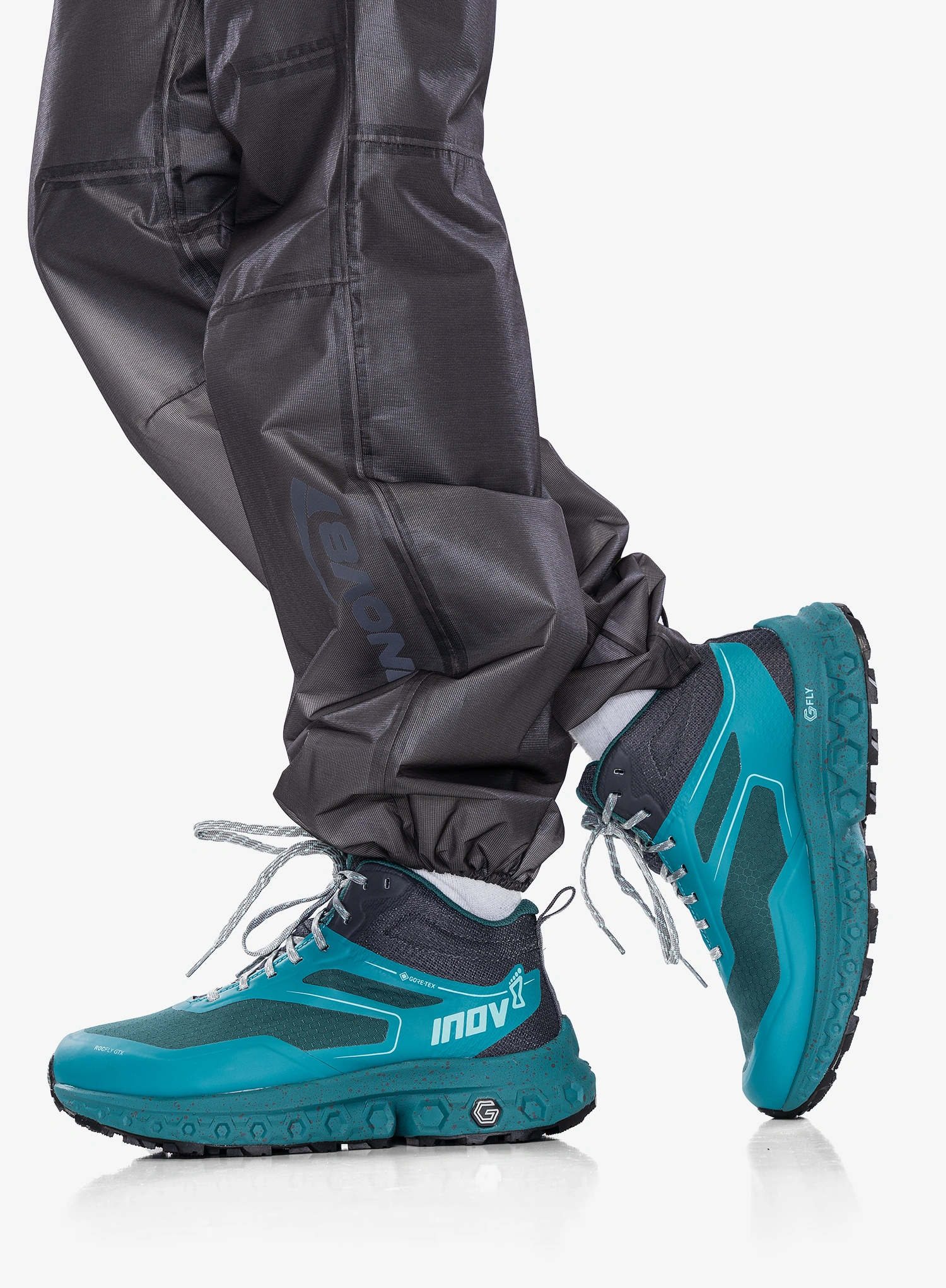 Дамски туристически обувки Inov-8 RocFly G 390 GTX - pine/teal/slate