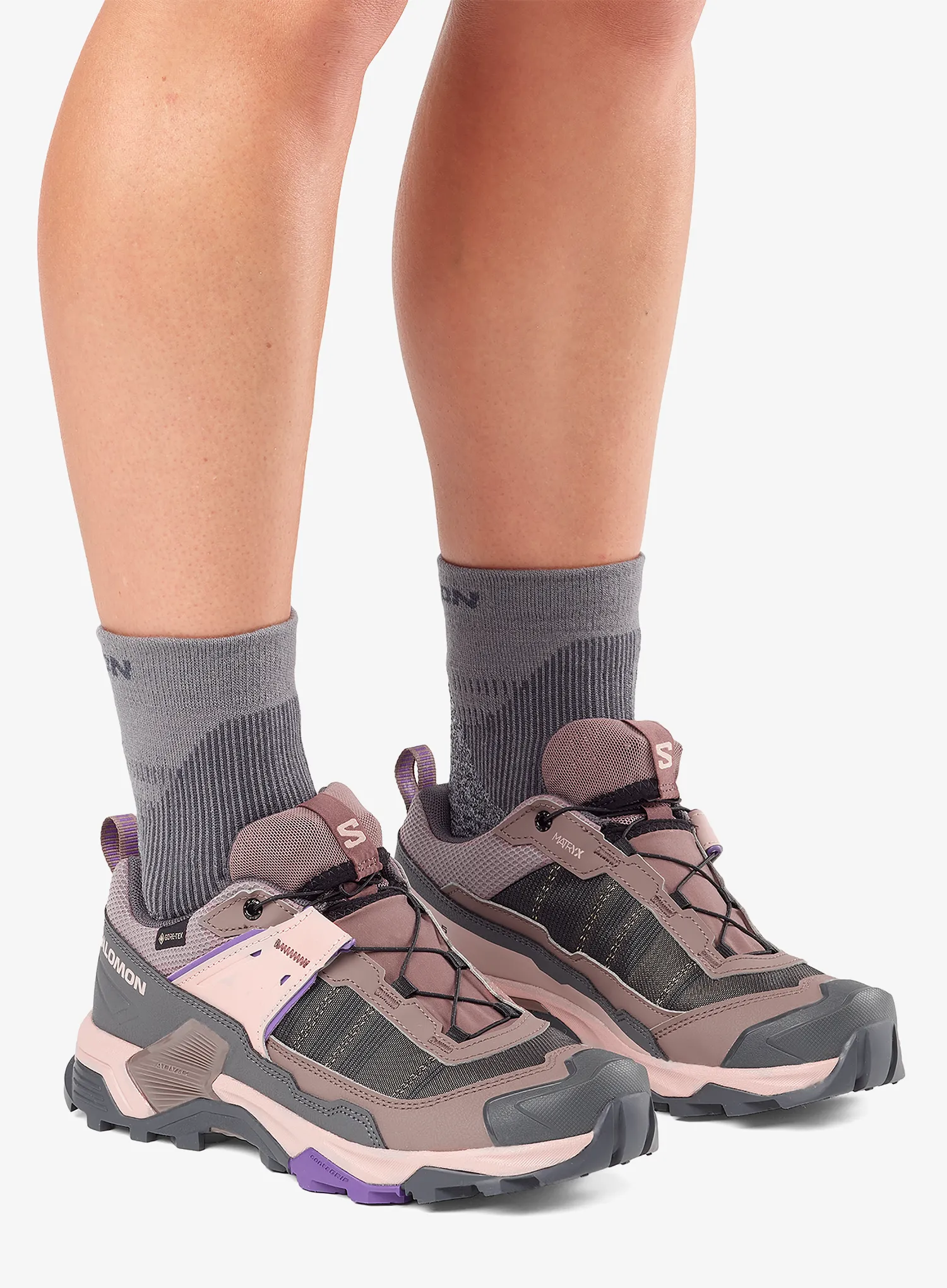 Дамски туристически обувки Salomon X Ultra 5 GTX - iron/shadow/deep blue