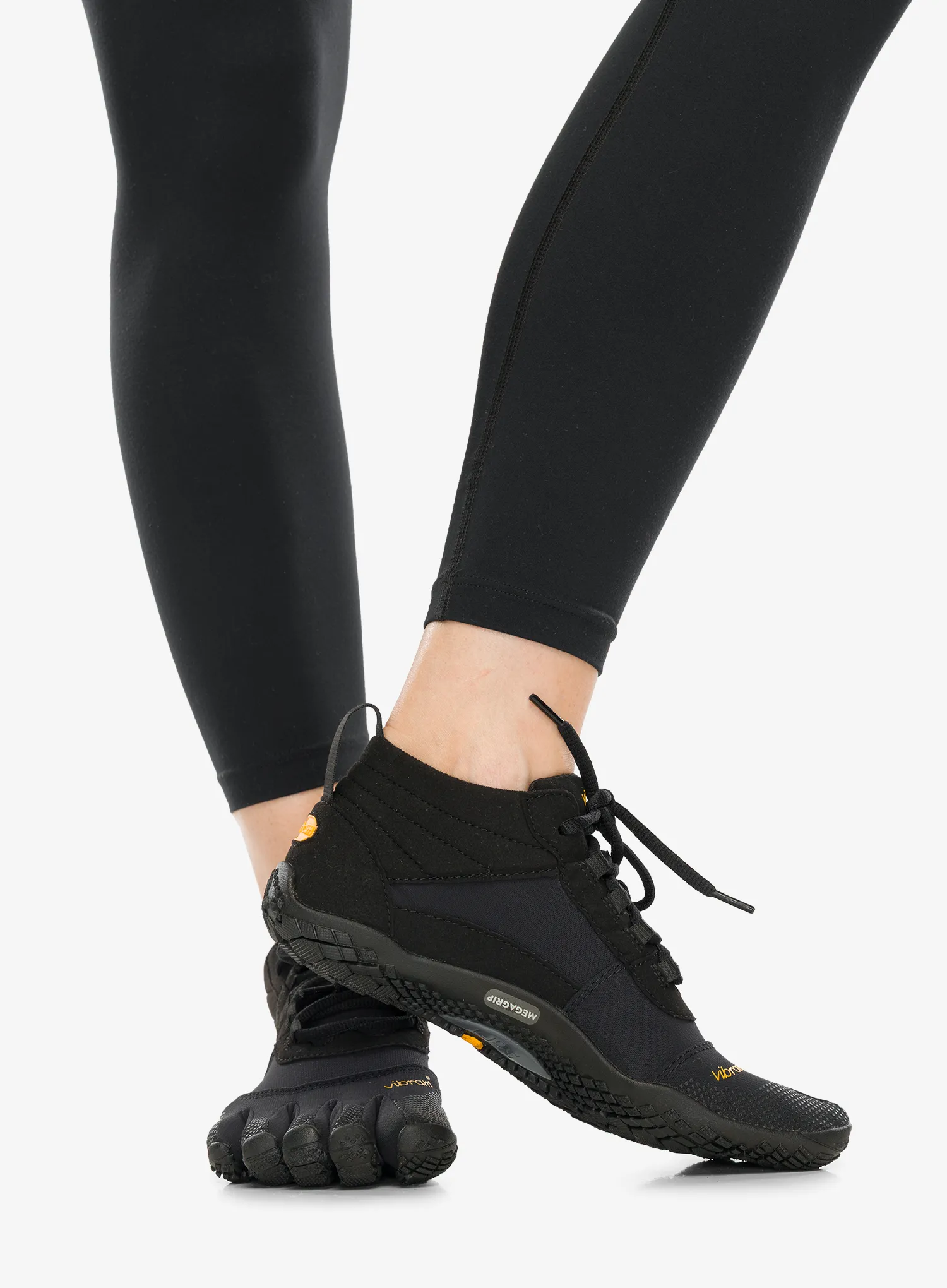 Дамски туристически обувки Vibram Fivefingers V-Trek - black/black