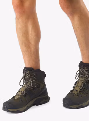 Мъжки туристически обувки Salomon Quest 4 GTX - olive night/peat