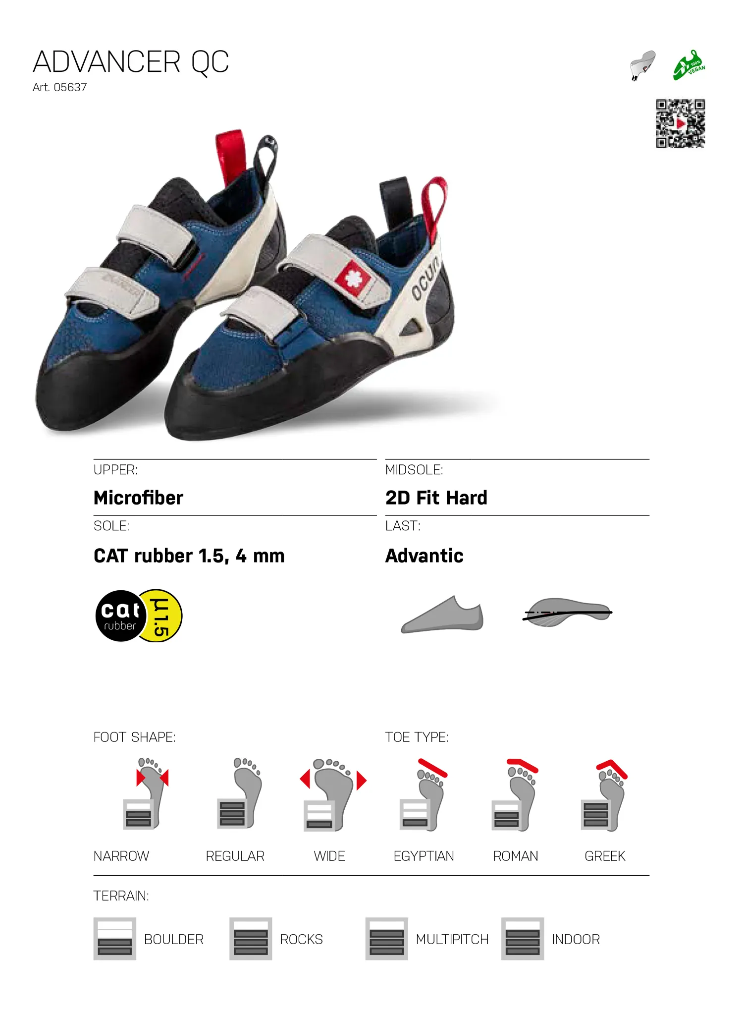 Обувки за катерене Ocun Advancer QC - dark blue