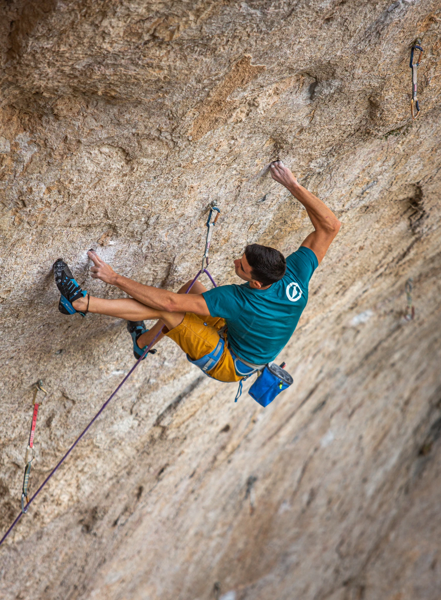 Обувки за катерене Scarpa Instinct VSR - black/azure 