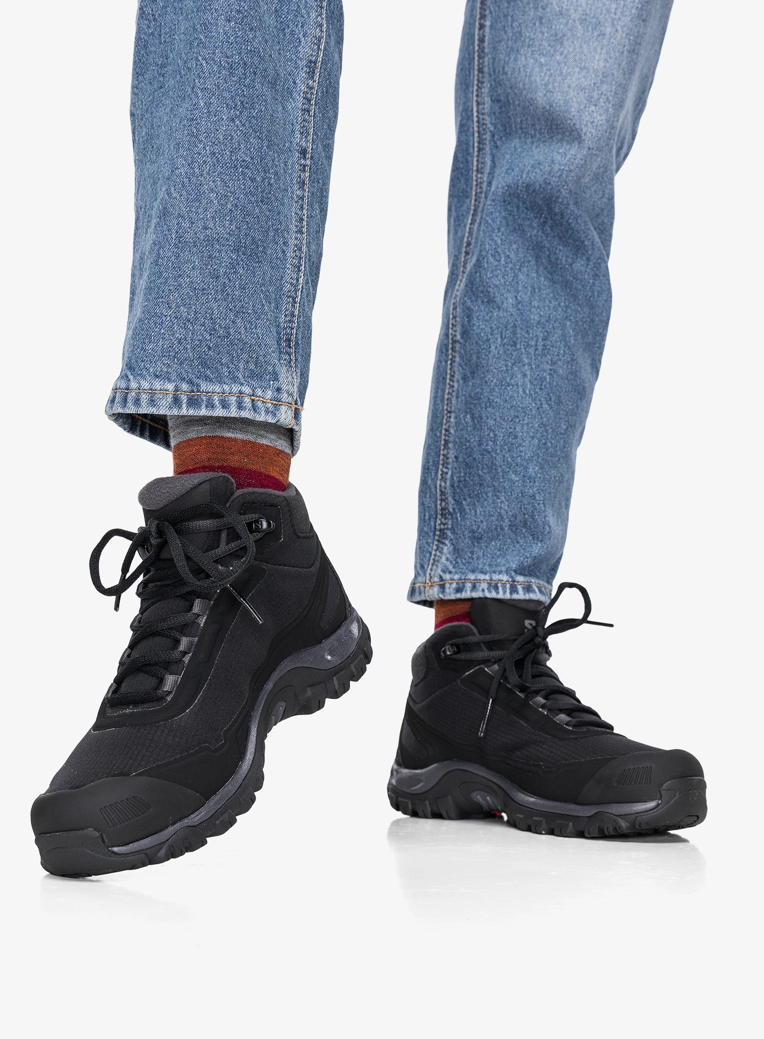 Дамски зимни обувки Salomon Shelter WP - black/nine iron/excali