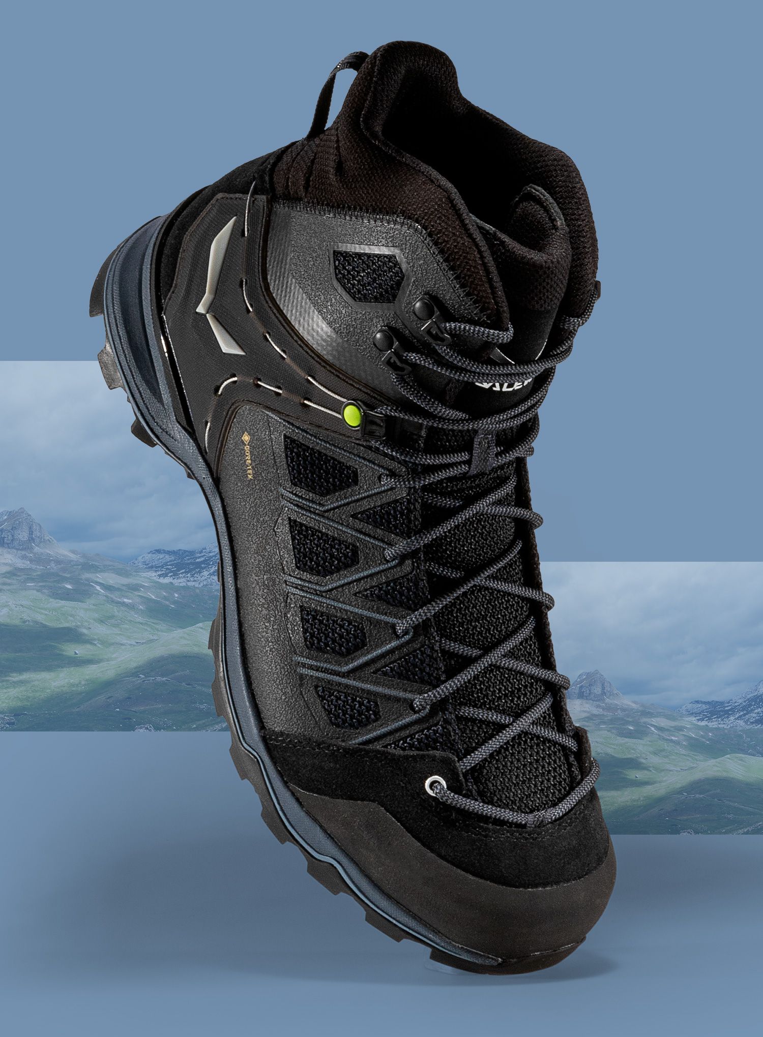 Мъжки трекинг обувки Salewa Mountain Trainer Lite Mid GTX - black/black