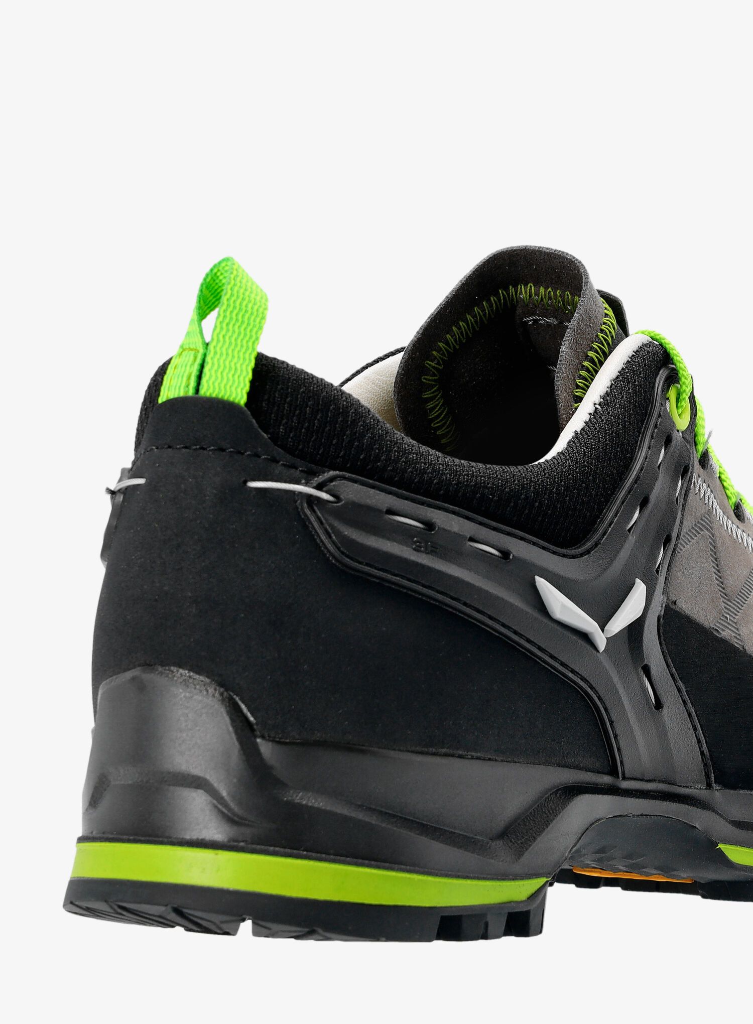 Мъжки трекинг обувки Salewa Mountain Trainer 2 Leather - smoked/fluo green