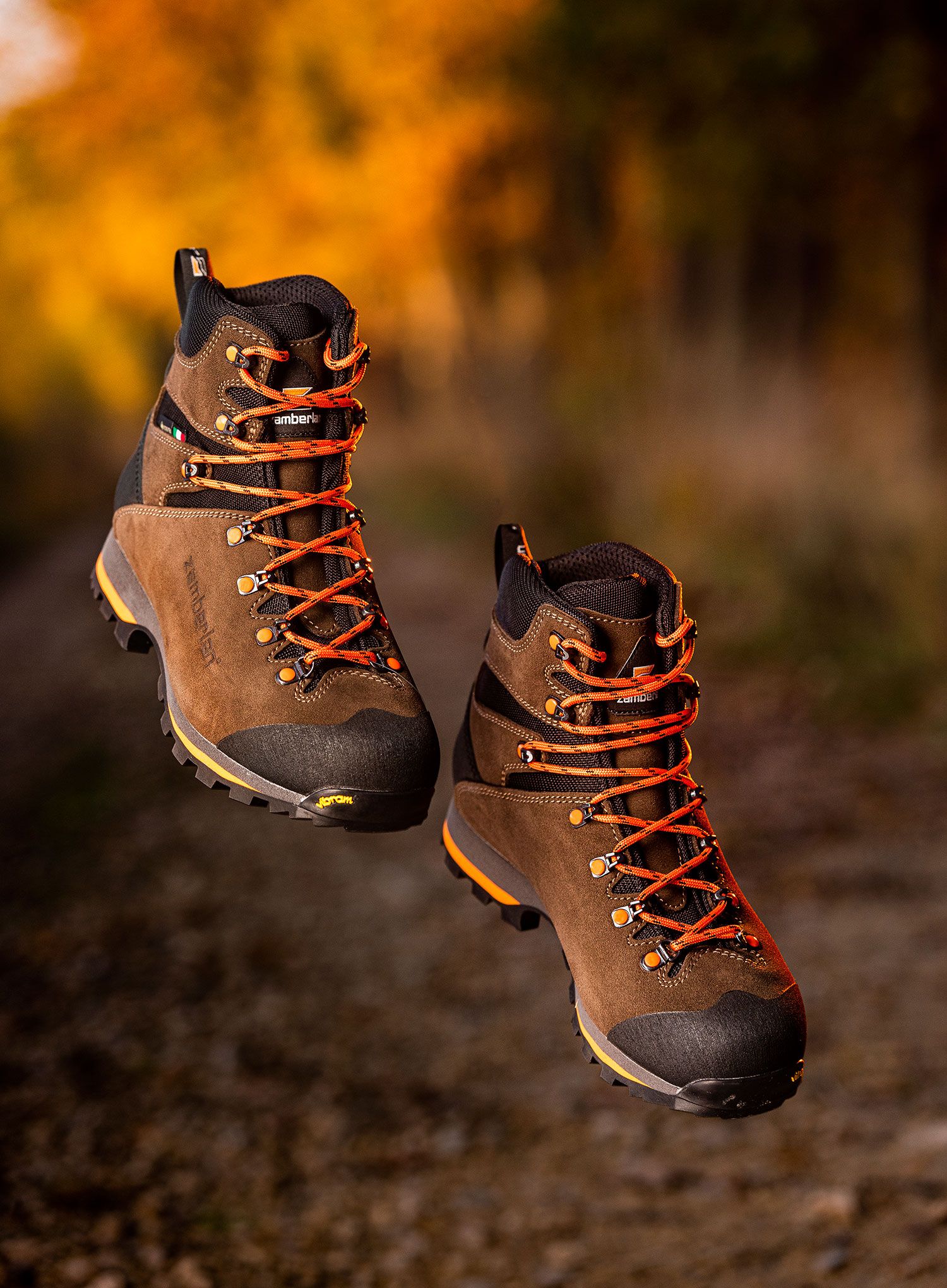Мъжки трекинг обувки Zamberlan Storm GTX - dk brown/orange