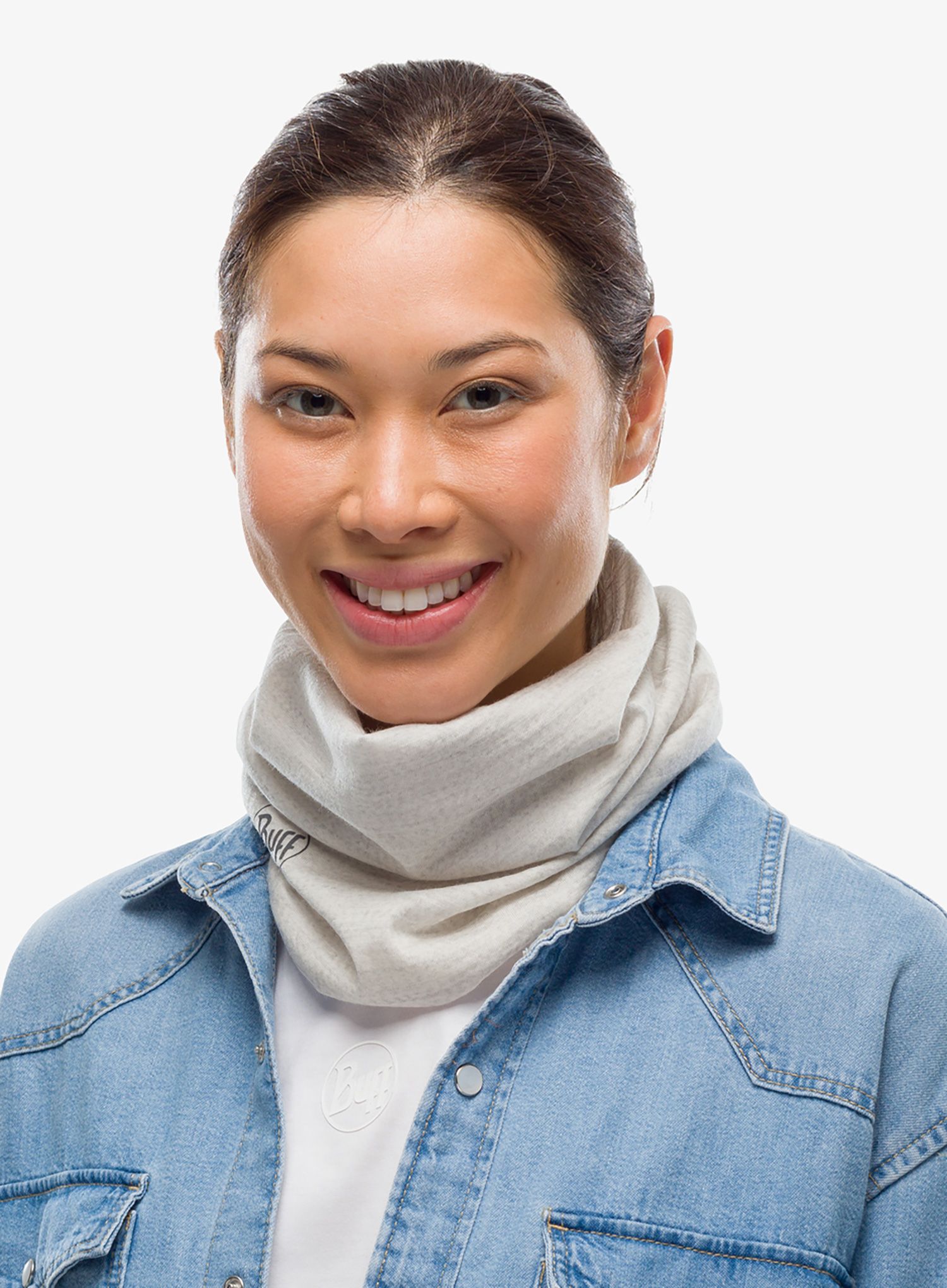 Многофункционален шал Buff Lightweight Merino Wool - solid cloud