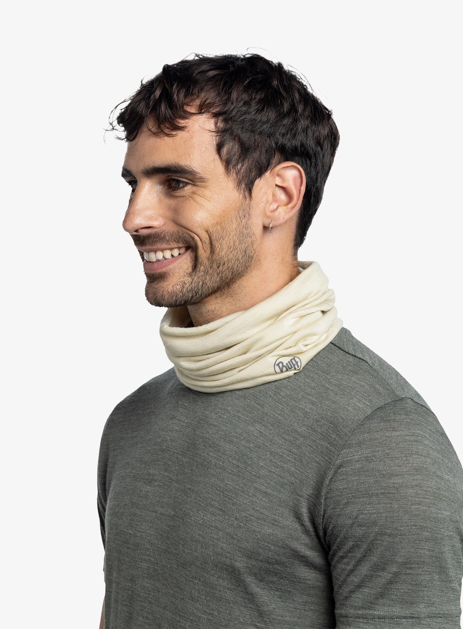 Многофункционален шал Buff Lightweight Merino Wool - solid pistachio