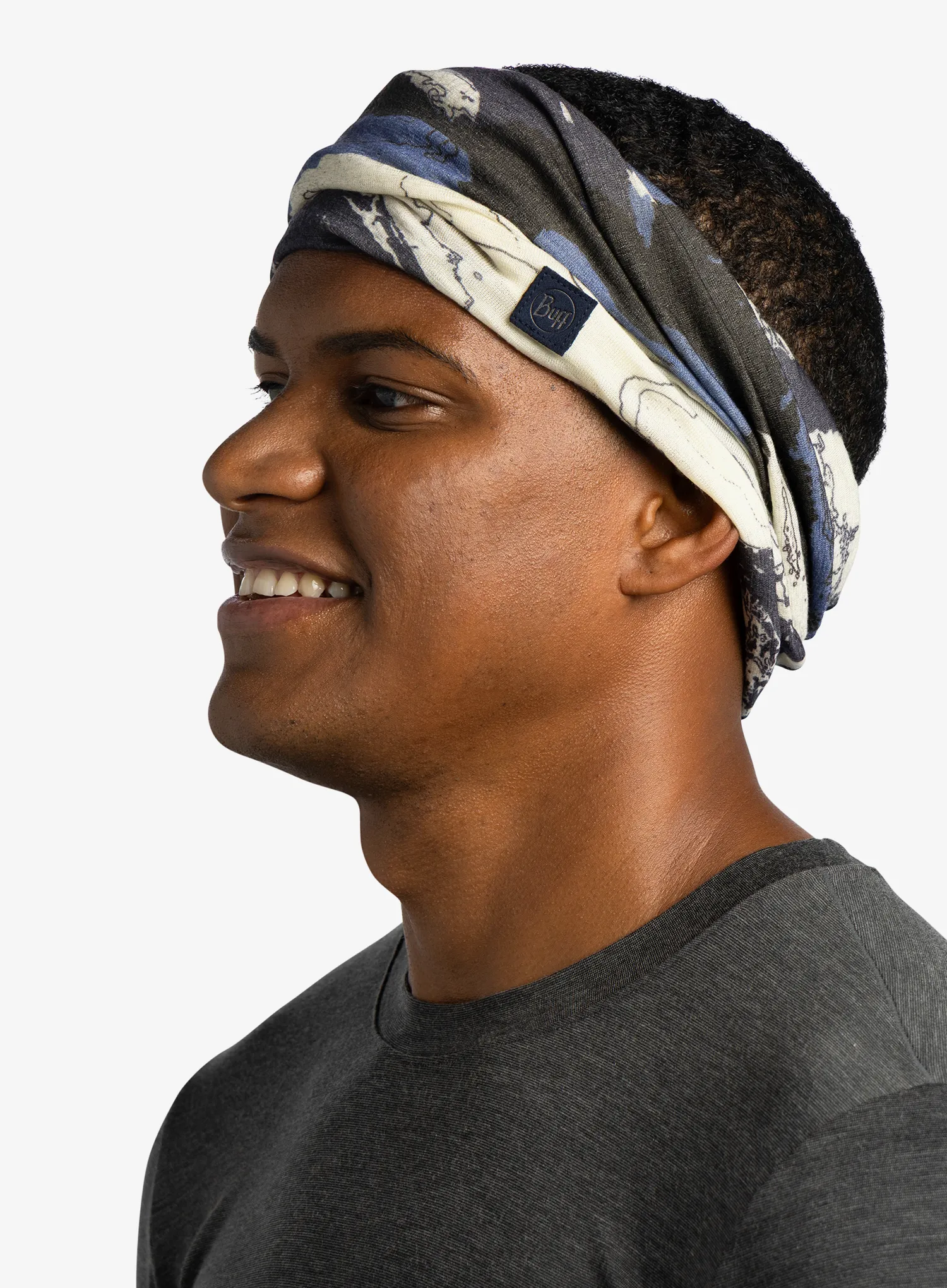 Многофункционален шал Buff Merino Lightweight Prints - digital prints esyr blue