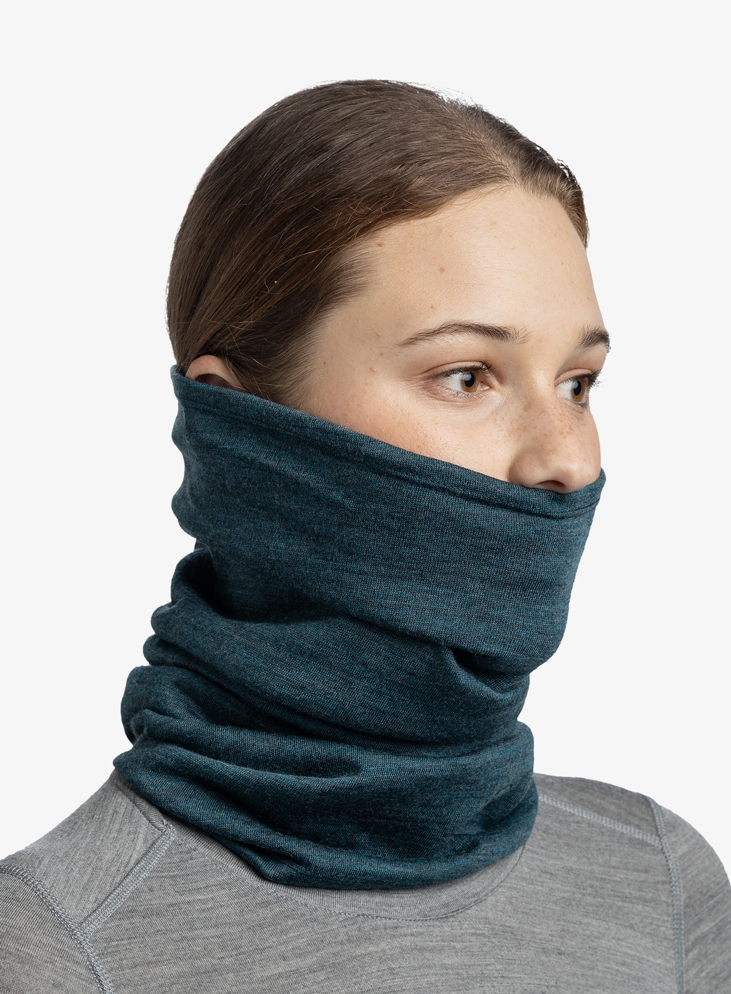 Многофункционален шал Buff Midweight Merino Wool - melange tourmaline