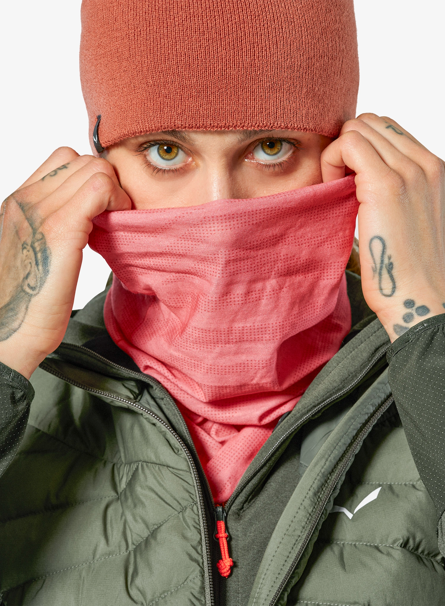 Многофункционален шал Salewa Icono Headband - desert pink