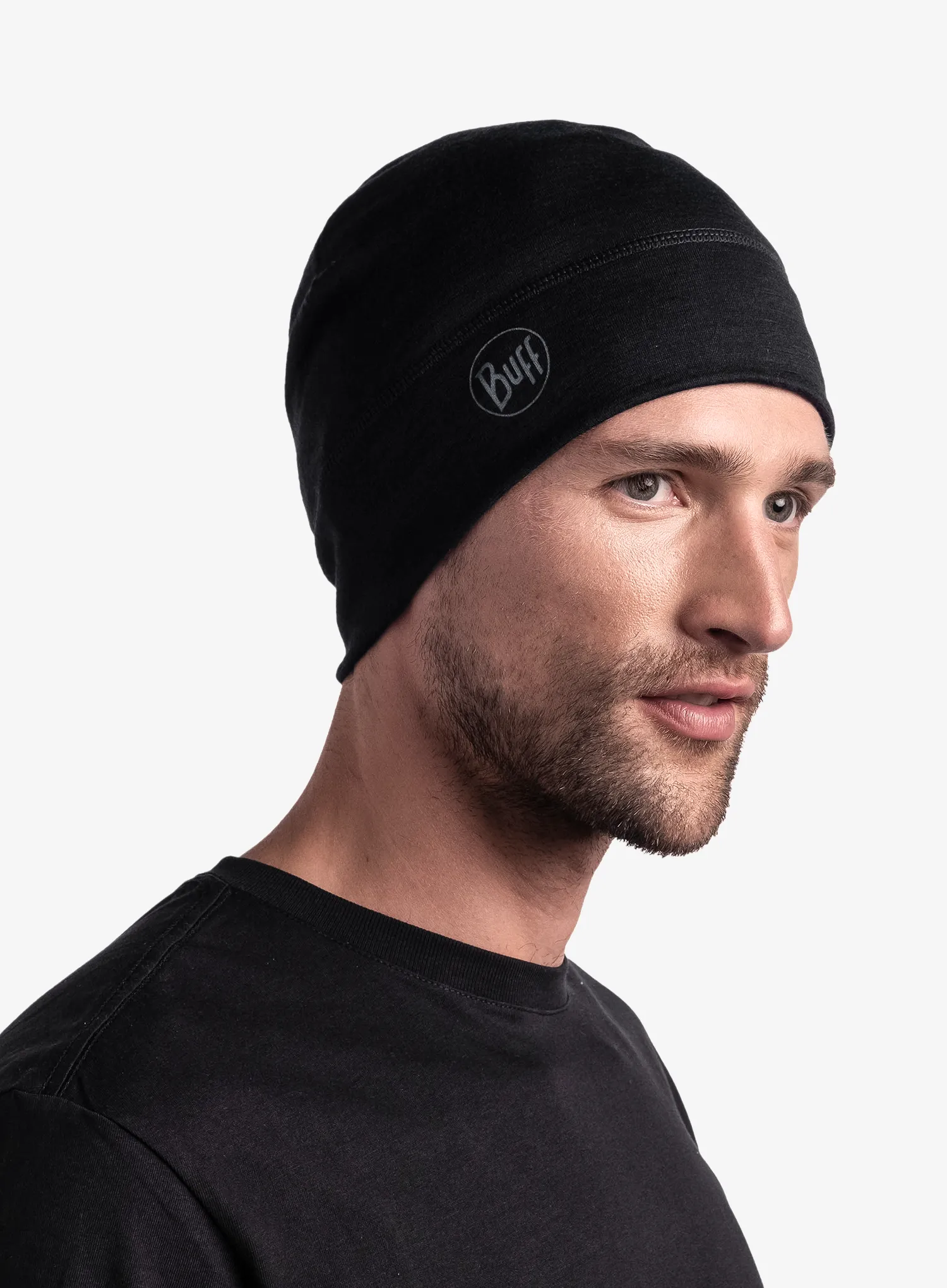 Шапка Buff Lightweight Merino Wool Hat - solid black